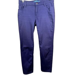 TORI RICHARD Women's Stretch Cropped Ankle Jeans Purple Size 6